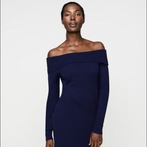 Long Tall Sally | Bardot French Navy Knit Dress